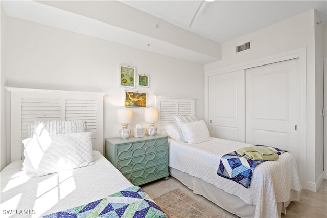 5793 Cape Harbour Dr Unit 1111, Cape Coral, FL 33914 - bedroom with a closet and visible vents