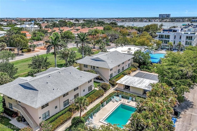 722 Broad Ave S Unit 722, Naples, FL 34102 - aerial view of a pool and a large body of water