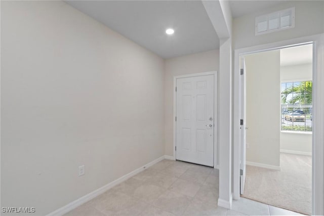 16044 Enclaves Cove Dr, North Fort Myers, FL 33917 - entryway featuring recessed lighting, baseboards, and visible vents