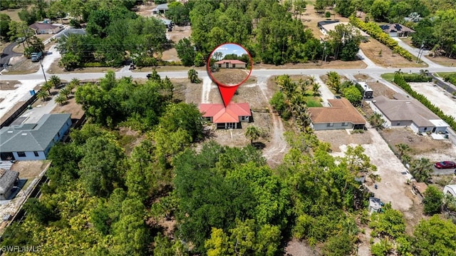 bird's eye view featuring a residential view
