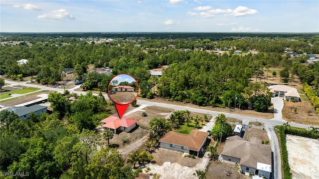 aerial view featuring a residential view