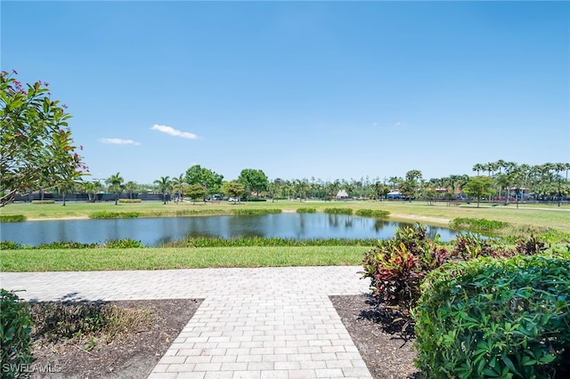 property view of water