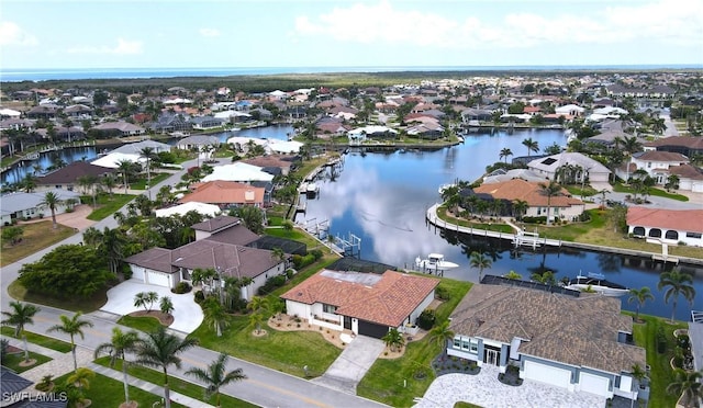 3787 Whippoorwill Ct, Punta Gorda, FL 33950 - drone / aerial view with a water view and a residential view