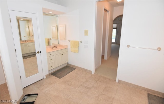 3787 Whippoorwill Ct, Punta Gorda, FL 33950 - full bath with vanity, baseboards, and visible vents
