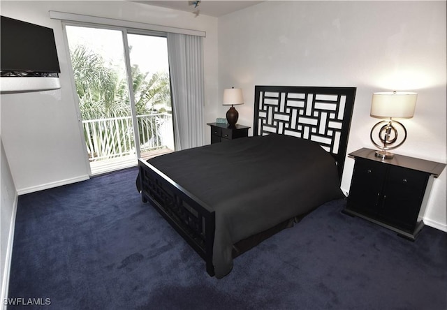 3787 Whippoorwill Ct, Punta Gorda, FL 33950 - carpeted bedroom featuring baseboards and access to exterior