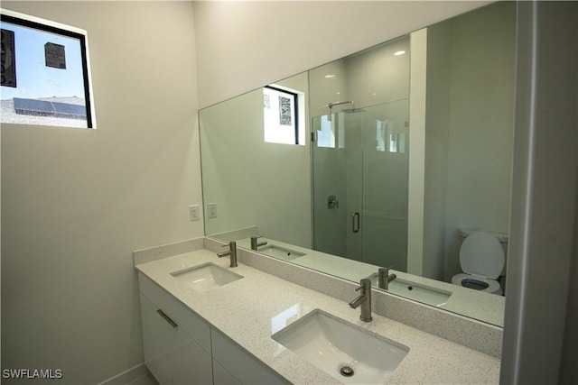3610 22nd St SW, Lehigh Acres, FL 33976 - bathroom featuring a shower stall and a sink