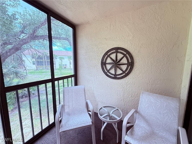 view of sunroom
