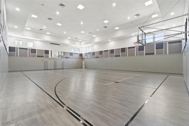view of basketball court featuring community basketball court