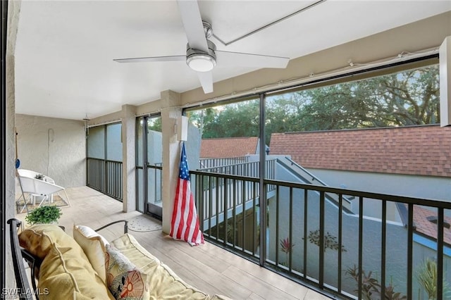 view of sunroom / solarium