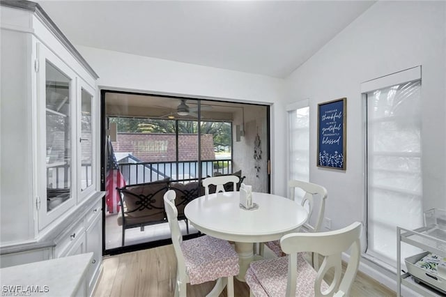 dining room featuring light wood-type flooring