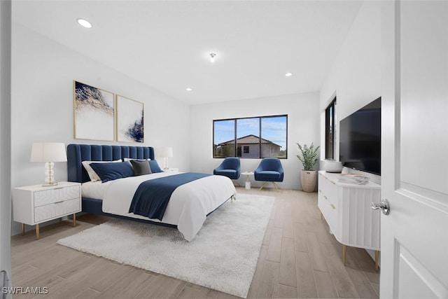 5243 Karlia Dr, Ave Maria, FL 34142 - bedroom with light wood-style floors and recessed lighting