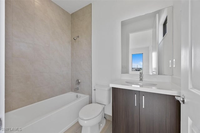 5243 Karlia Dr, Ave Maria, FL 34142 - bathroom featuring toilet, shower / bath combination, and vanity