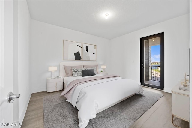 5243 Karlia Dr, Ave Maria, FL 34142 - bedroom featuring light wood-style floors and access to outside