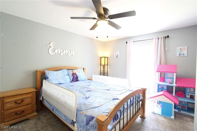 9792 Glen Heron Dr, Bonita Springs, FL 34135 - bedroom featuring carpet flooring and a ceiling fan