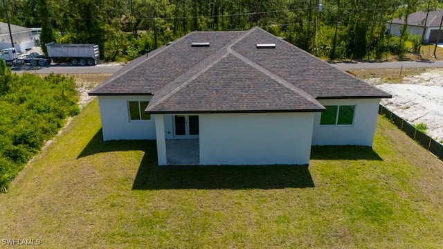 view of subject property