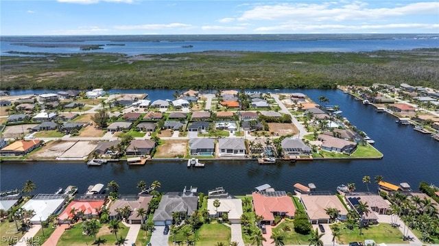 2536 SW 28th Pl, Cape Coral, FL 33914 - bird's eye view with a residential view and a water view