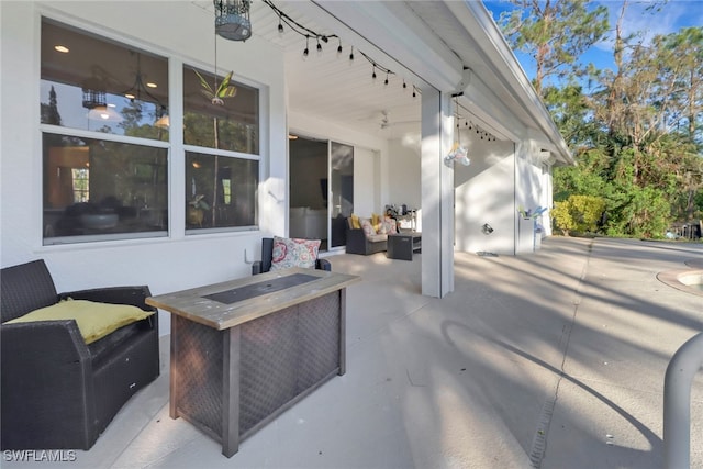 view of patio / terrace with outdoor lounge area