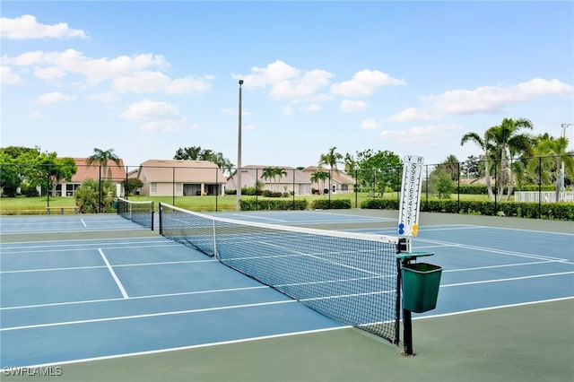 12541 Allendale Cir, Fort Myers, FL 33912 - view of tennis court with fence and community basketball court