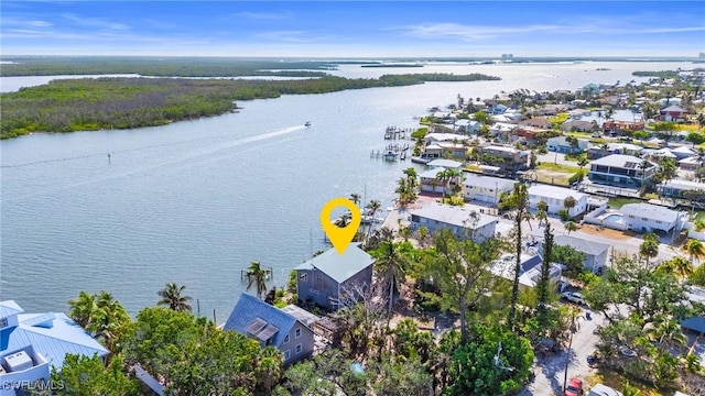 4851 Dolphin Ln, Fort Myers Beach, FL 33931 - bird's eye view of a nearby body of water
