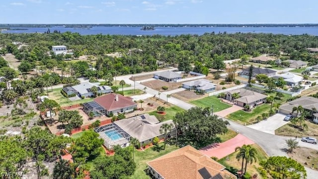 6731 Blake Pledger Ct, North Fort Myers, FL 33917 - drone / aerial view featuring a residential view and a water view