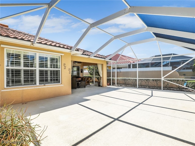 28902 Vermillion Ln, Bonita Springs, FL 34135 - view of patio / terrace featuring a lanai