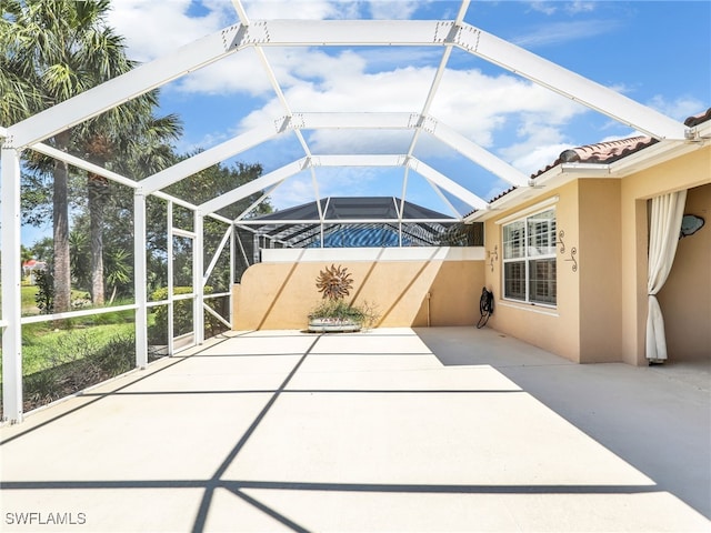 28902 Vermillion Ln, Bonita Springs, FL 34135 - view of patio with a lanai