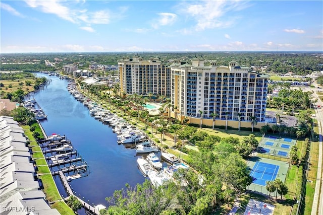 3414 Hancock Bridge Pkwy Unit 502, North Fort Myers, FL 33903 - drone / aerial view of a nearby body of water