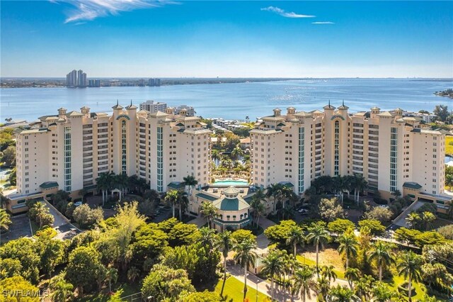 3414 Hancock Bridge Pkwy Unit 502, North Fort Myers, FL 33903 - drone / aerial view of a nearby body of water