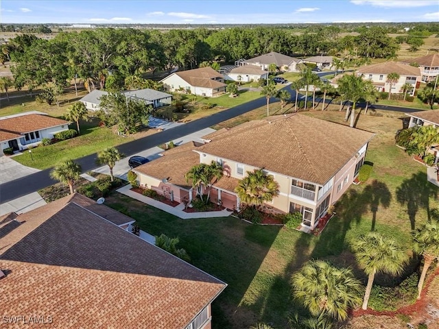 bird's eye view with a residential view
