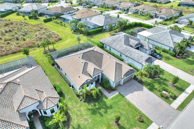 drone / aerial view featuring a residential view