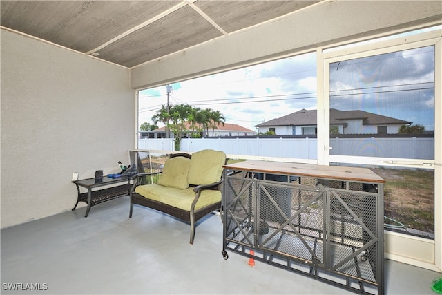 view of patio with fence