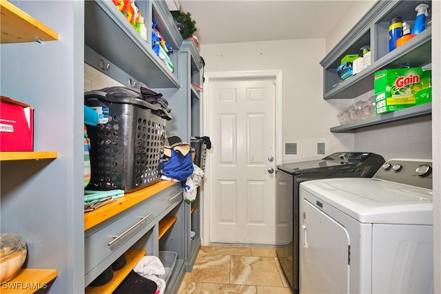 laundry area with washer and dryer