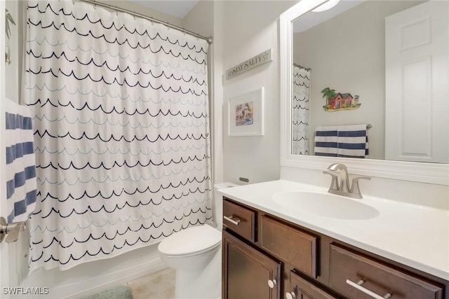 20263 Cypress Shadows Blvd, Estero, FL 33928 - full bath featuring toilet, shower / bath combo, and vanity