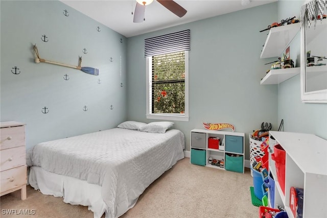 20263 Cypress Shadows Blvd, Estero, FL 33928 - carpeted bedroom featuring a ceiling fan