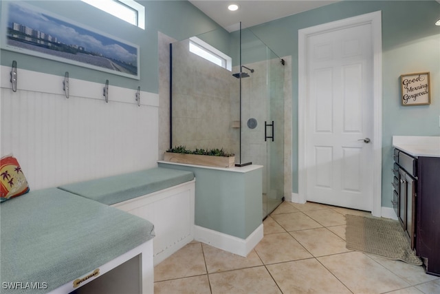 20263 Cypress Shadows Blvd, Estero, FL 33928 - full bath with a stall shower and tile patterned flooring