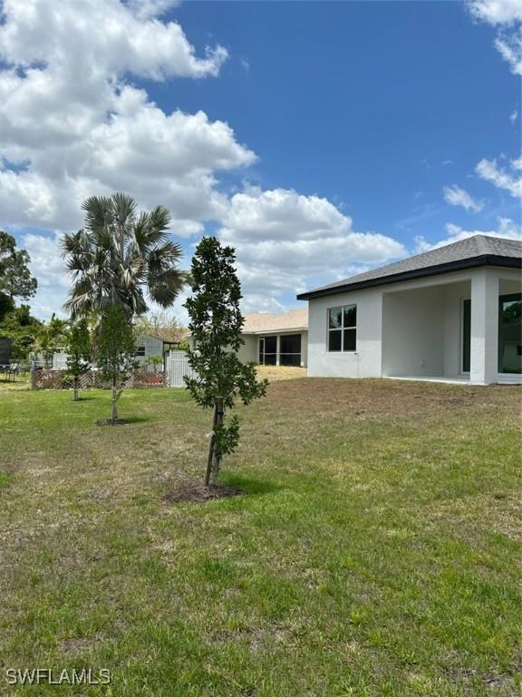 5525 Berryman St, Lehigh Acres, FL 33971 - view of yard