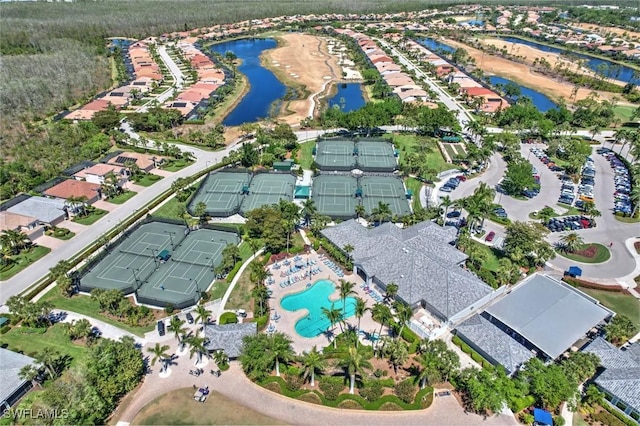 11019 Mill Creek Way Unit 903, Fort Myers, FL 33913 - bird's eye view featuring a residential view and a water view