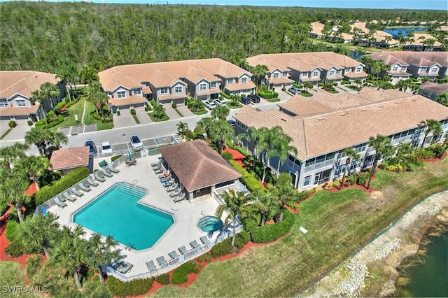 11019 Mill Creek Way Unit 903, Fort Myers, FL 33913 - aerial view with a view of trees and a residential view