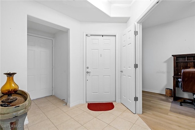 entrance foyer with baseboards
