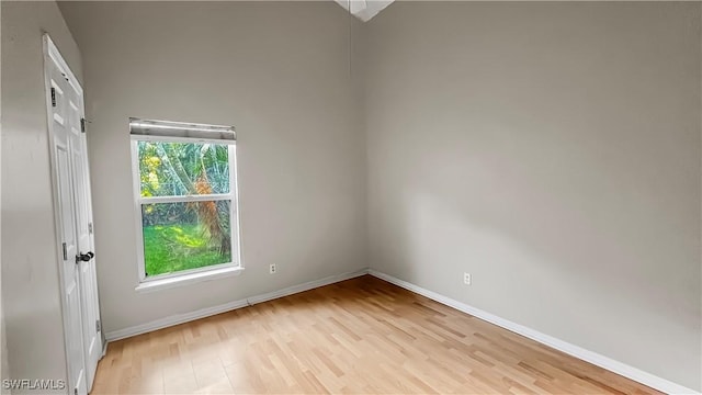 17942 Oakmont Ridge Cir, Fort Myers, FL 33967 - spare room with light wood-type flooring and baseboards