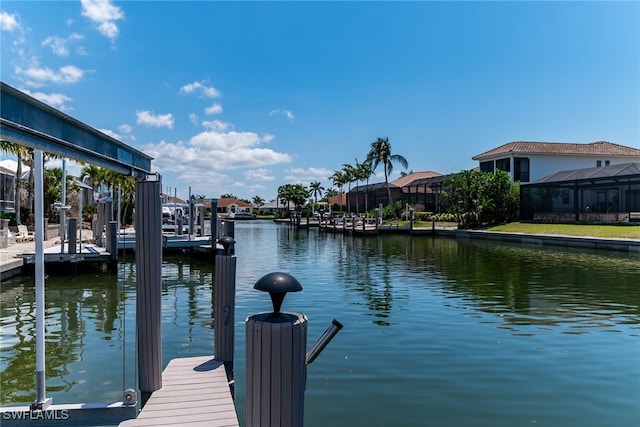 931 Snowberry Ct, Marco Island, FL 34145 - view of dock with a water view
