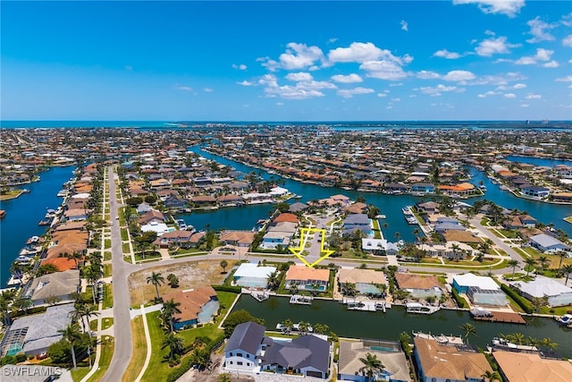 931 Snowberry Ct, Marco Island, FL 34145 - aerial view with a water view and a residential view