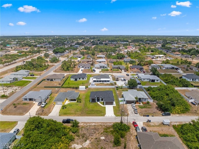 drone / aerial view featuring a residential view
