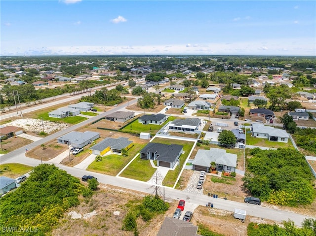 bird's eye view featuring a residential view