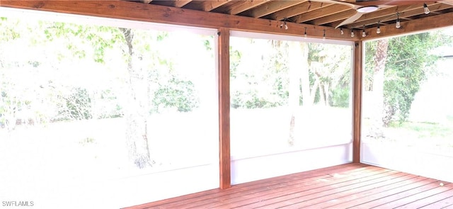 315 Cleveland Ave, Lehigh Acres, FL 33936 - unfurnished sunroom featuring ceiling fan