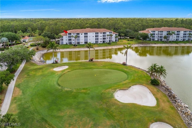 7505 Stoneybrook Dr Unit 746, Naples, FL 34112 - aerial view with a water view and view of golf course