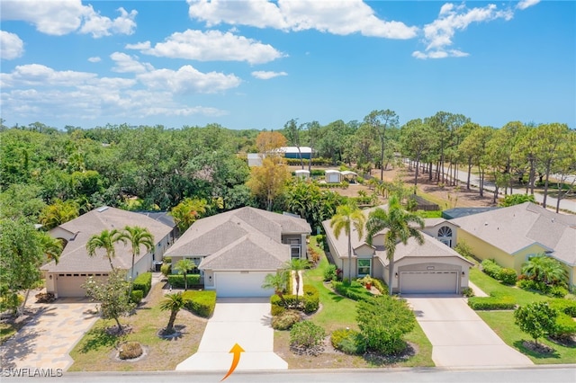 bird's eye view featuring a residential view