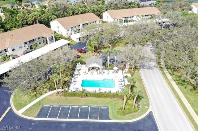 birds eye view of property