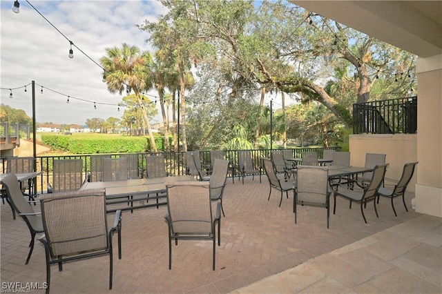 view of patio / terrace featuring outdoor dining area