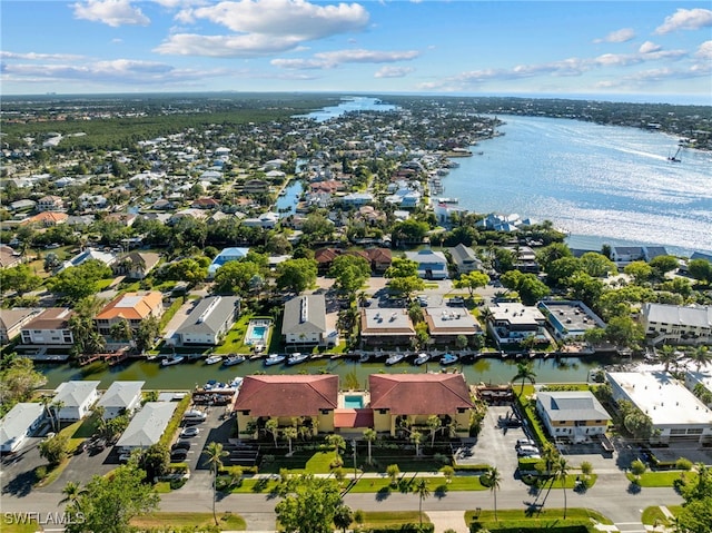 1400 Blue Point Ave Unit 202, Naples, FL 34102 - aerial perspective of suburban area with a nearby body of water